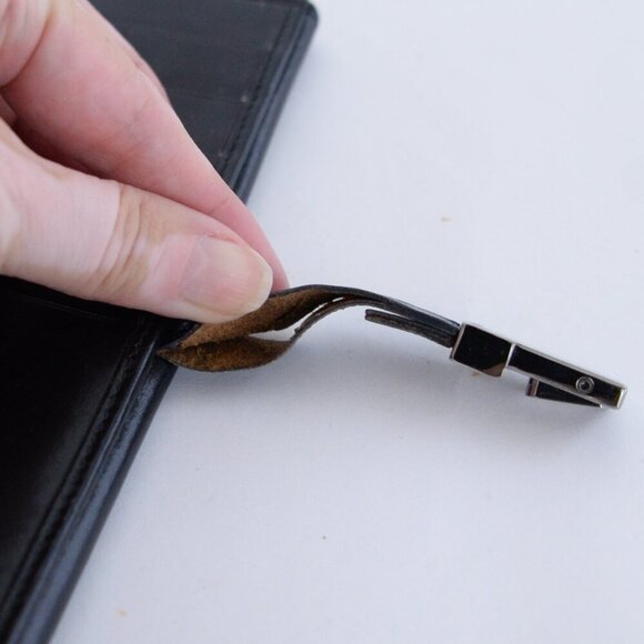 Vintage Gucci Black Leather Long Bifold Flap Silver-Tone Hardware Wallet - Picture 14 of 16